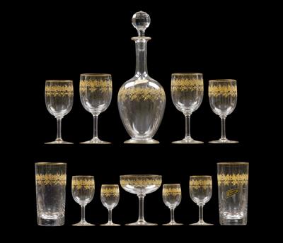 A Baccarat glass service, - Glass and porcelain