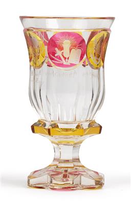 A friendship goblet, - Vetri e porcellane