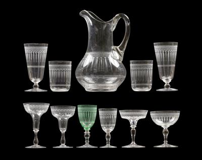 Lobmeyr-Trinkservice, - Glas und Porzellan