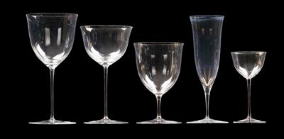 A Lobmeyr glass service, - Vetri e porcellane