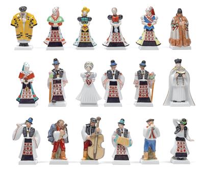 Hungarian peasant wedding, - Sklo, Porcelán