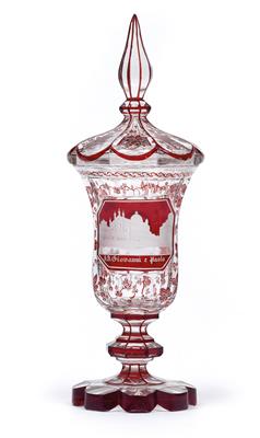 “SS. Giovanni e Paolo” lidded goblet, - Sklo, Porcelán