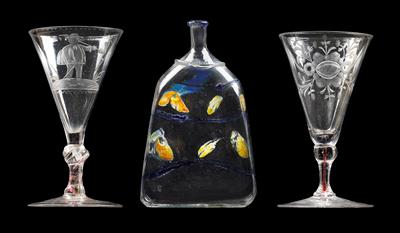 Baroque glasses, - Vetri e porcellane