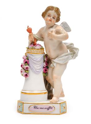 Amoretto with motto “UN ME SUFFIT”, - Sklo, Porcelán