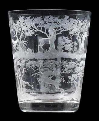 Lobmeyr-Jagdbecher, - Glas und Porzellan