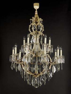 A Lobmeyr chandelier, - Sklo, Porcelán