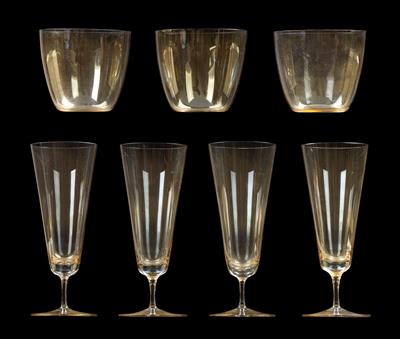 Lobmeyr drinking glasses, - Vetri e porcellane