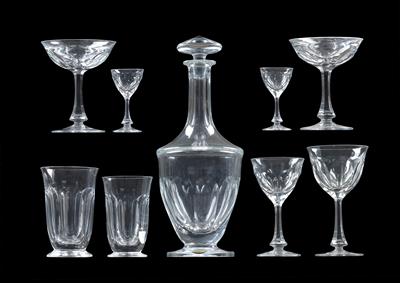 A set of Moser glasses, - Sklo, Porcelán