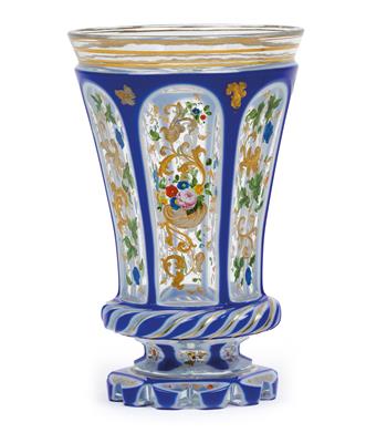 A footed beaker, - Sklo, Porcelán