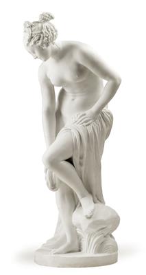 "Bather" after Allegrain, - Glass and Porcelain