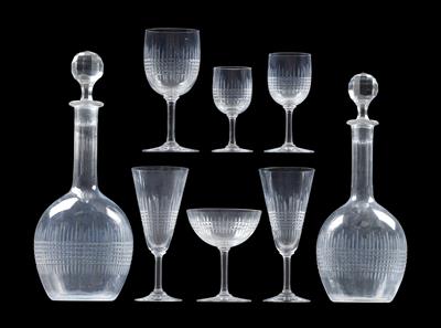 Baccarat - A glass service, - Glass and Porcelain