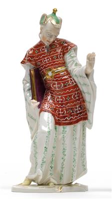 A Chinese priest, - Glass and Porcelain