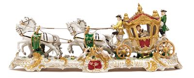 A carriage "Louis XIV.", - Sklo a Porcelán