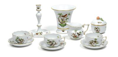 A tea service [elements of], - Glass and Porcelain