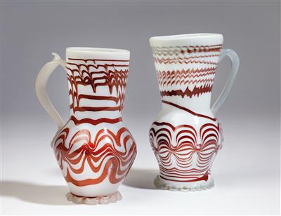 Handled jugs, - Sklo a Porcelán