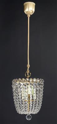 A basket chandelier by Lobmeyr, - Vetri e porcellane