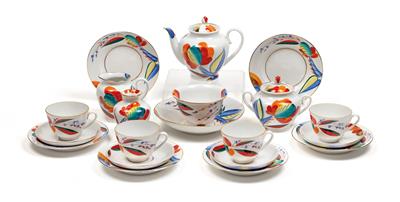 A Russian tea service, - Sklo a Porcelán