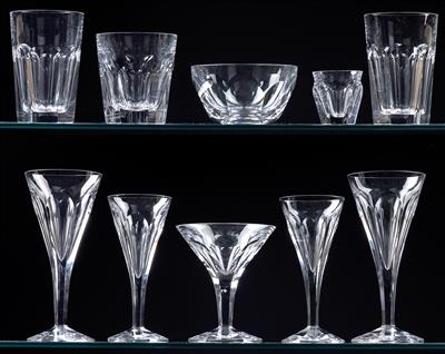 A Baccarat stemware service, - Glass and Porcelain