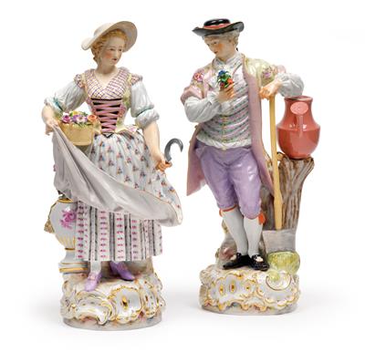 A gardener couple, - Vetri e porcellane