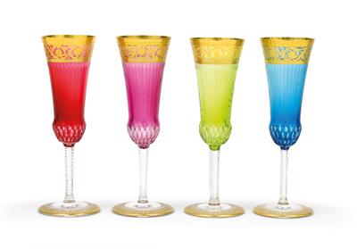 St. Louis sparkling wine glasses, - Glass and Porcelain