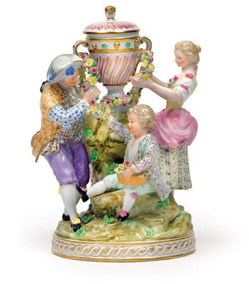 A Springtime Group, - Sklo a Porcelán