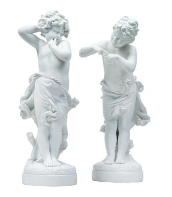 A Boy and a Girl, - Glass and Porcelain