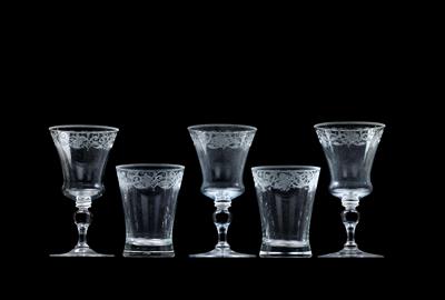 Lobmeyr-Trinkgläser, - Glas und Porzellan