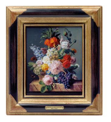 A Porcelain Painting in Original Gift Box, - Vetri e porcellane