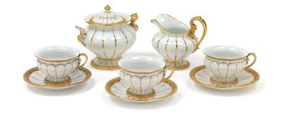 Elements of a Sumptuous Service, - Glass and Porcelain