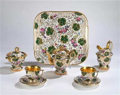 Russisches Tête à Tête, Alexander Popov, Gorbunovo bei Moskau um 1850 - Vetri e porcellane