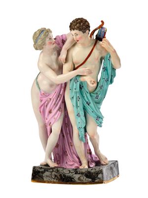 Venus und Adonis, - Glas und Porzellan