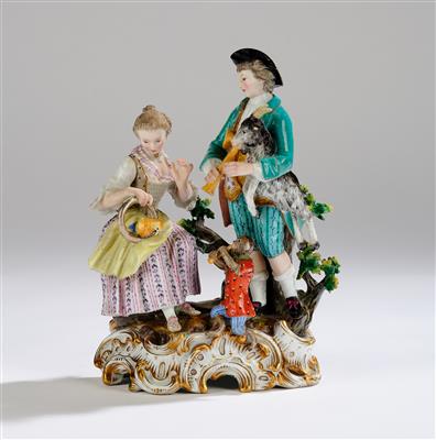 An Allegory of Hearing, Meissen - Sklo a porcelán