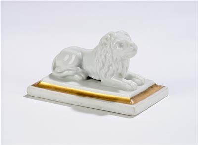 "Der Löwe von Aspern" Briefbeschwerer, Wien, Kaiserliche Manufaktur - Glas und Porzellan