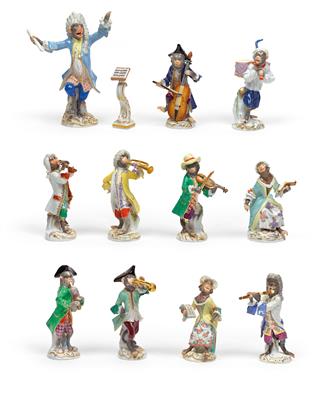 Monkey Orchestra of Count Brühl, Meissen - Glass and Porcelain