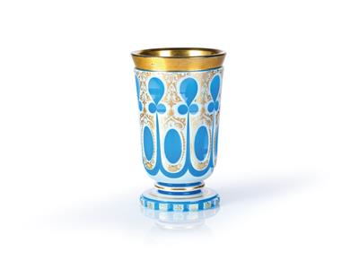 A Footed Beaker, Bohemia, second half of the 19th century, - Sklo a porcelán