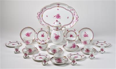 A Coffee Service, Herend - Glass and Porcelain