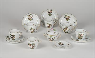 Elements of a Coffee Service, Herend - Sklo a porcelán