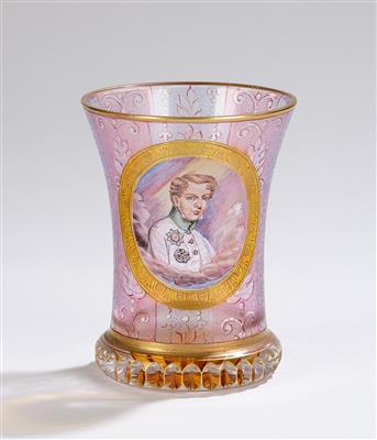 A Beaker (“Ranftbecher”) “Duke of Reichstadt”, Austria, c. 2000 - Glass and Porcelain