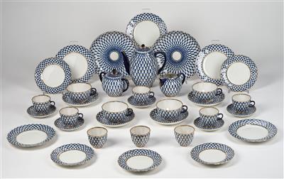 A Russian Coffee and Tea Service, Russia c. 2000 - Sklo a porcelán