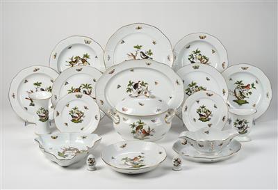 A Dinner and Mocha Service, Herend - Sklo a porcelán