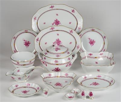 A Dining Service, Herend - Glass and Porcelain