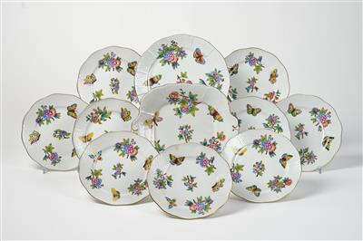 Elements of a Dinner Service, Herend - Sklo a porcelán