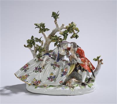 Jagdpause, Meißen, - Glass and Porcelain Christmas Auction