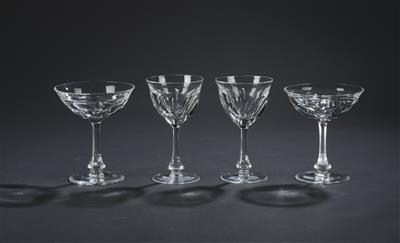 Moser Trinkgläser, farblos, - Glass and Porcelain Christmas Auction