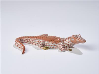 Alligator, Herend - Glass and Porcelain