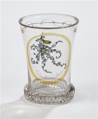 Anton Kothgasser-Becher, Wien um 1815-1825, - Glas & Porzellan