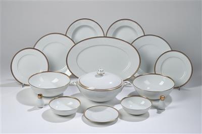 Elegantes Speiseservice MILLENIUM anlässlich der Tausend-Jahr-Feier Österreichs 1996, Augarten, - Glas & Porzellan