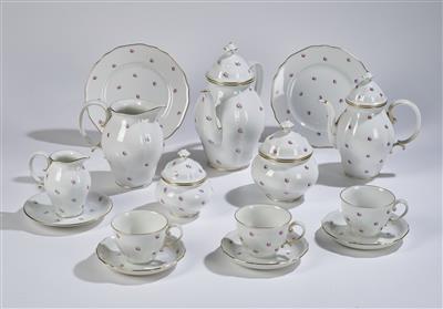 Kaffeeservice, Augarten Wien um 1950, - Glass and Porcelain