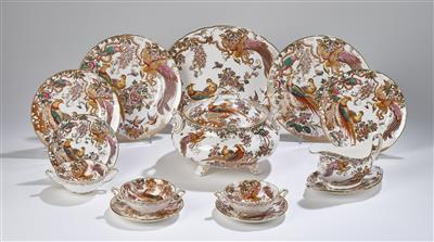 Speiseservice, Royal Crown Derby English Bone China, Dekor "Olde Avesbury", 1979- 1989, - Glass and Porcelain