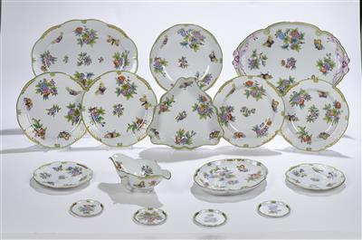 Speiseservice "Victoria Bord d'Or", Herend um 1995, - Glass and Porcelain